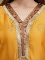 Mustard Embroidered Kurta Set - Image 2