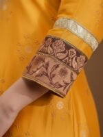 Mustard Embroidered Kurta Set - Image 5