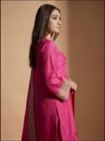 Pink Embroidered Suit Set - Image 4