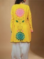 Yellow Embroidered Kurta Set - Image 3