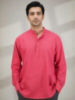 Pink Cotton Kurta