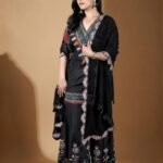 Black Embroidered Set