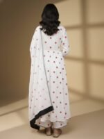 White Floral Frock Dress - Image 5