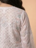 Embroidered Chikankari Kurta - Image 3