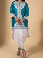 Teal Embroidered Set - Image 2