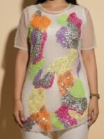 Multicolor Sequin Top Set - Image 2