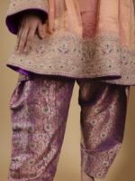 Peach Embroidered Kurta Dress - Image 5